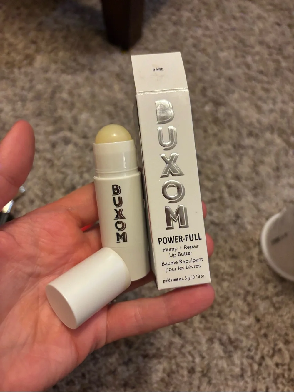 Buxom Power-Full Plump + Repair Lip Butter — Bare